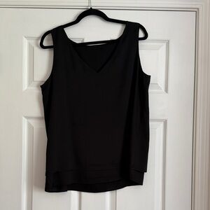 Source Unknown Black V-Neck Sleeveless Camisole